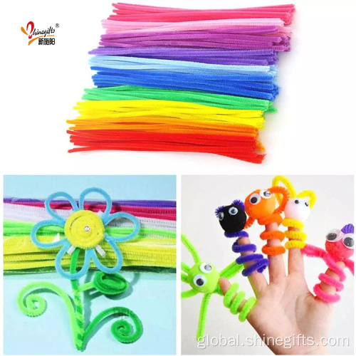 Diy String Art Diy Children Education Toy Single Color Chenille Stems Supplier